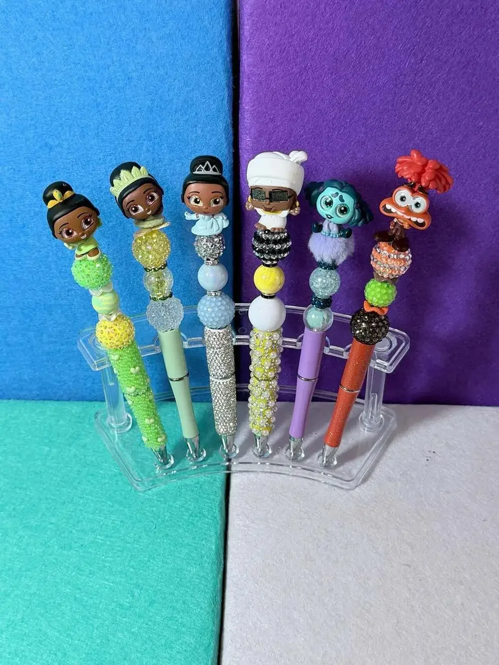 The Enchanted Hoosier Disney Doorables Character Beaded Pens Set